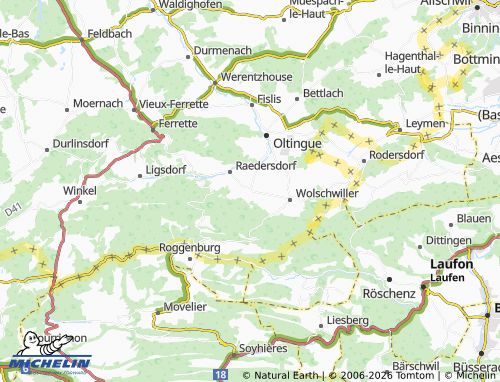 Mapa MICHELIN Lutter - ViaMichelin