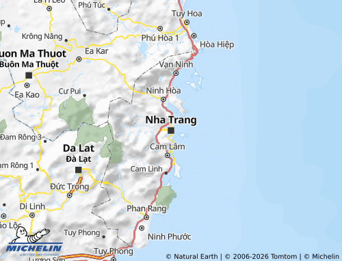 Mapa MICHELIN Khánh Hòa - ViaMichelin