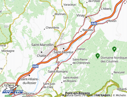 MICHELIN Saint-Sauveur map - ViaMichelin