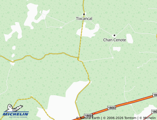 Mapa MICHELIN Yokdzonot Presentado - ViaMichelin