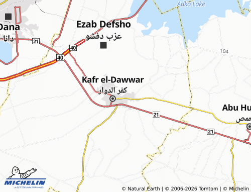 Mapa MICHELIN al-'Akreeshah - ViaMichelin
