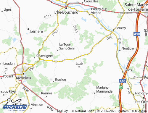 MICHELIN-Landkarte Poitevin - ViaMichelin