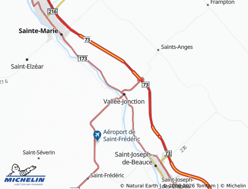 Mapa MICHELIN Vallée-Jonction - ViaMichelin