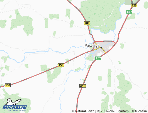 Mappa MICHELIN Valakėliai - ViaMichelin