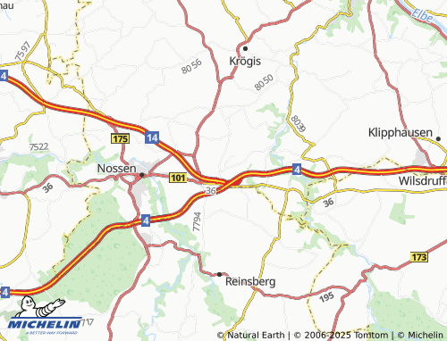 Mapa MICHELIN Deutschenbora - ViaMichelin