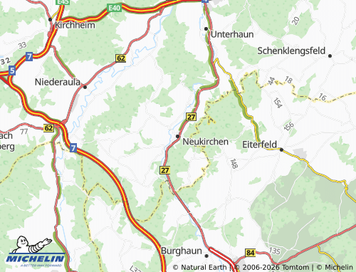MICHELIN Neukirchen map - ViaMichelin