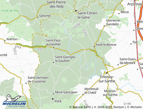 Kaart MICHELIN Le Gué Ory - ViaMichelin