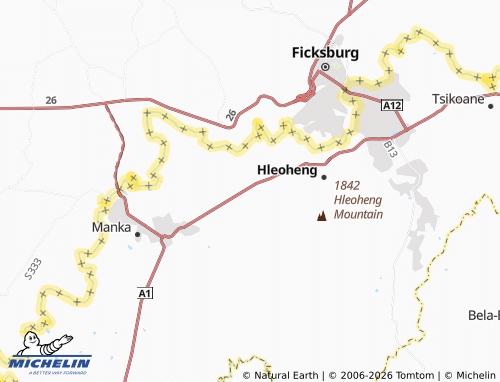Mapa MICHELIN Tabola Ha Tebatso - ViaMichelin