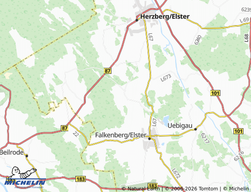MICHELIN Beyern map - ViaMichelin