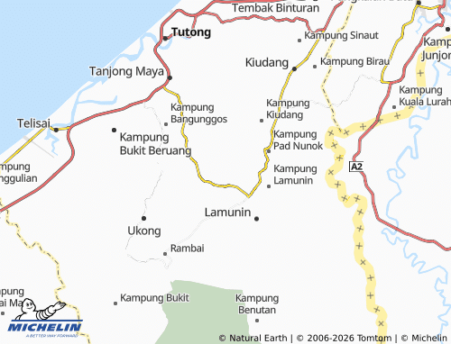 Mappa MICHELIN Kampung Bukit Barun - ViaMichelin