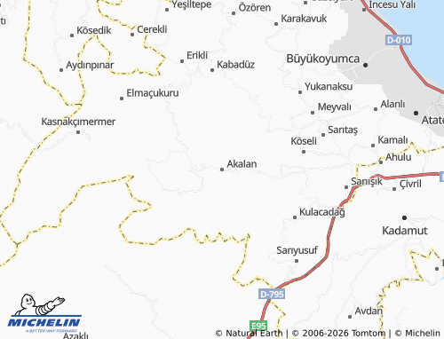 MICHELIN Akalan map - ViaMichelin