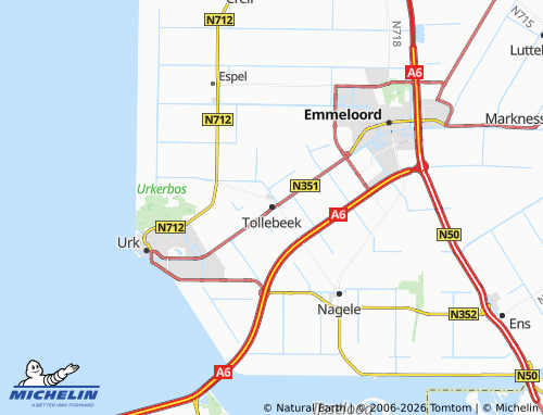 MICHELIN Tollebeek map - ViaMichelin