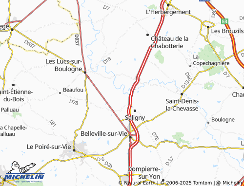 Mappa MICHELIN La Daunière - ViaMichelin