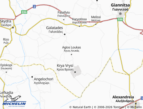 Carte MICHELIN Agios Loukas - ViaMichelin