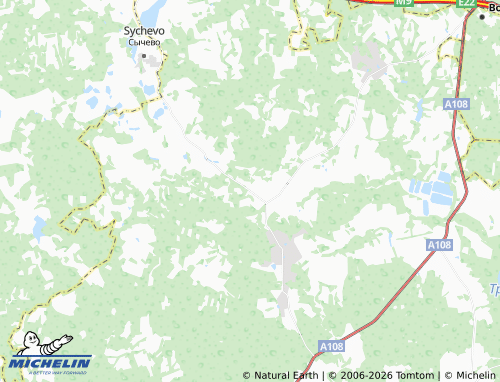 Carte MICHELIN Verkhneye Slyadnevo - ViaMichelin