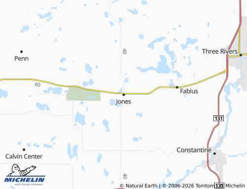 Mapa MICHELIN Jones - ViaMichelin