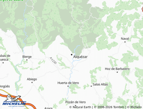 Kaart MICHELIN Alquézar - ViaMichelin