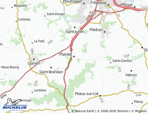 Carte MICHELIN Plaintel - ViaMichelin