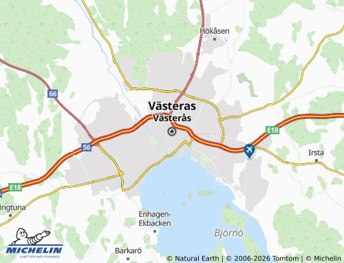 MICHELIN Vasteras map - ViaMichelin