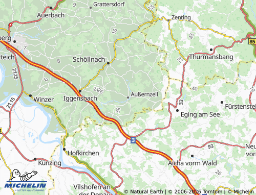 Mappa MICHELIN Außernzell - ViaMichelin