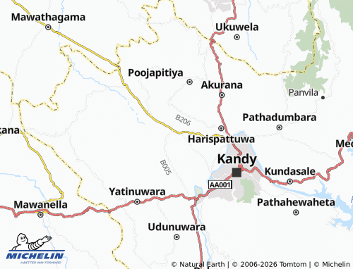 Mappa MICHELIN Kurunduwatta2 - ViaMichelin