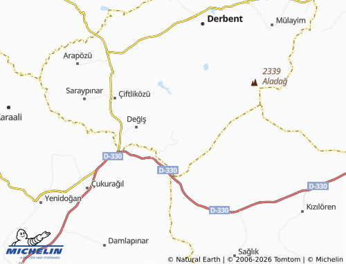 Mapa MICHELIN Derbenttekke - ViaMichelin