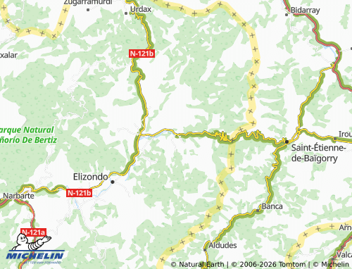 MICHELIN-Landkarte Erratzu - ViaMichelin