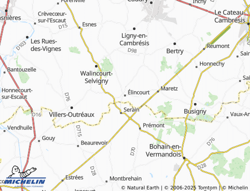 MICHELIN Élincourt map - ViaMichelin
