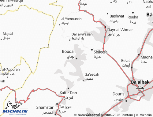 Mapa MICHELIN Boudai - ViaMichelin