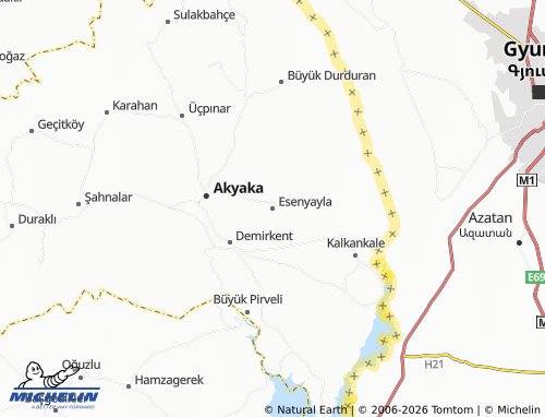 MICHELIN Esenyayla map - ViaMichelin