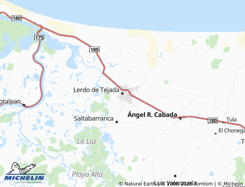Kaart MICHELIN Lerdo de Tejada - ViaMichelin