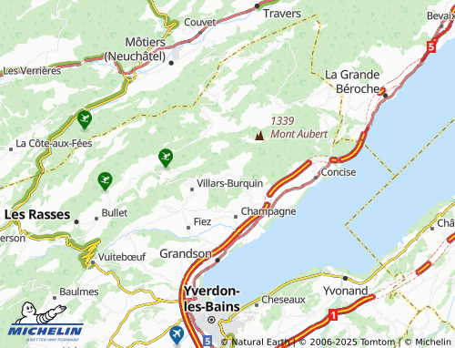 MICHELIN Fontanezier map - ViaMichelin