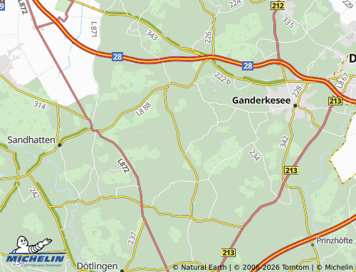 MICHELIN Nuttel map - ViaMichelin