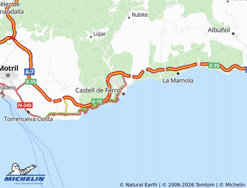 Mappa MICHELIN Castell de Ferro - ViaMichelin