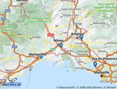 Mapa MICHELIN Gard - ViaMichelin