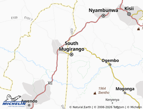 Mappa MICHELIN South Mugirango - ViaMichelin