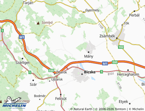 Carte MICHELIN Csabdi - ViaMichelin