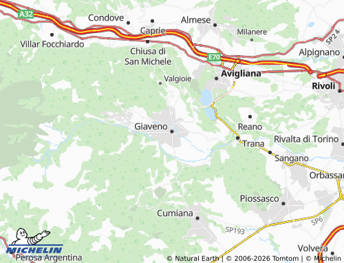 Kaart MICHELIN Giaveno - ViaMichelin