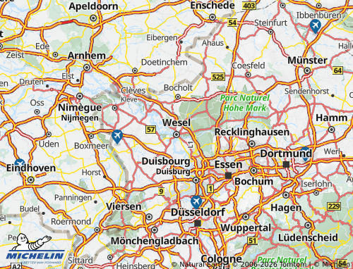 MICHELIN Wesel map - ViaMichelin