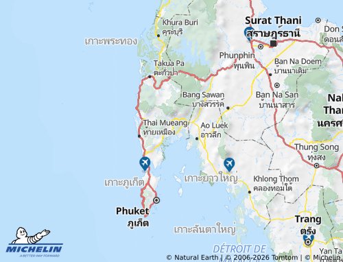 MICHELIN-Landkarte Provinz Phang Nga - ViaMichelin