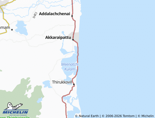 Kaart MICHELIN Thampaddai 2 - ViaMichelin