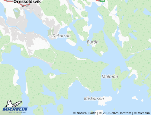 MICHELIN Nötbolandet map - ViaMichelin
