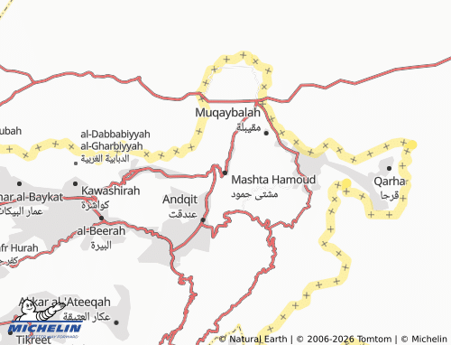 Mapa MICHELIN Mashta Hamoud - ViaMichelin