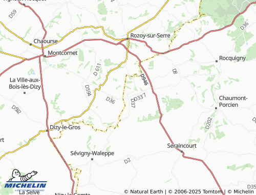 MICHELIN Renneville map - ViaMichelin