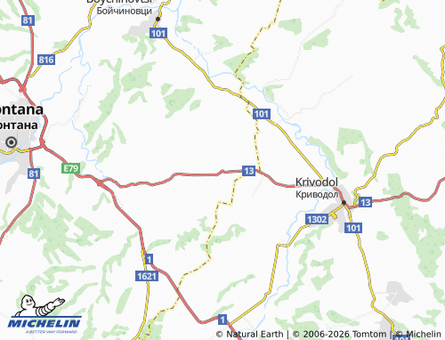 MICHELIN-Landkarte Lipen - ViaMichelin