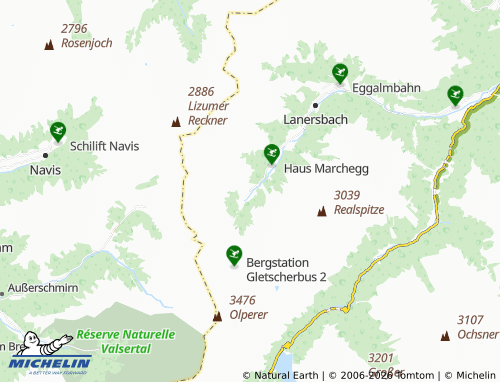 MICHELIN Hintertux map - ViaMichelin