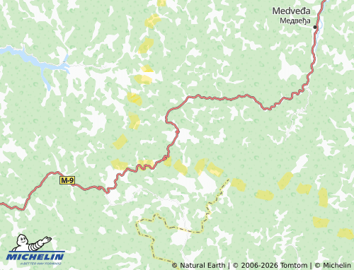 Carte MICHELIN Medevce - ViaMichelin