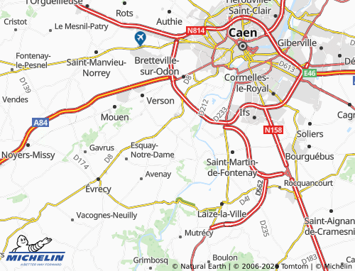 Carte MICHELIN Maltot - ViaMichelin