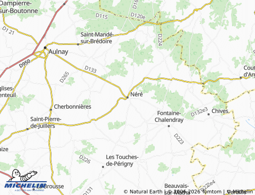Mapa MICHELIN Néré - ViaMichelin