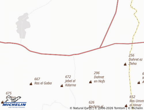 MICHELIN Amer el Tebir map - ViaMichelin